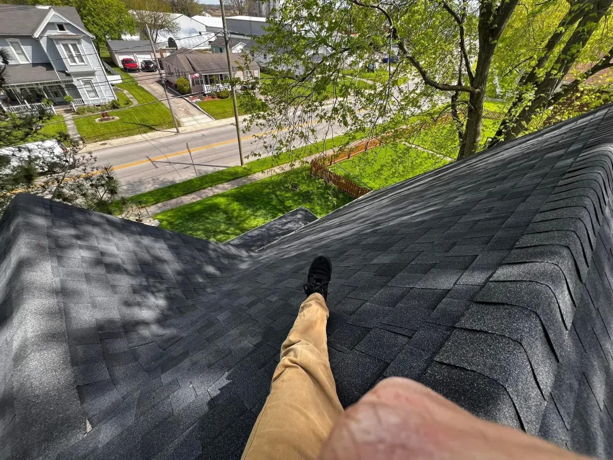 Roof after replacement by Jameson's Legacy Renovations, Dayton OH